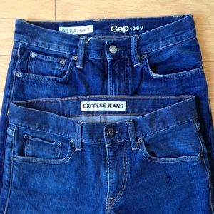 Women's EXPRESS and GAP Jeans Bundle 28x30